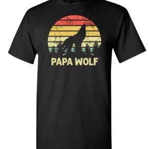 Papa Wolf Vintage Sunset Shirt for Men